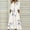 White, variant on Womens Summer Dresses, Fashion Women Casual Loose Butterfly Printing V-Neck Half Sleeve Button Pockets Long Dress