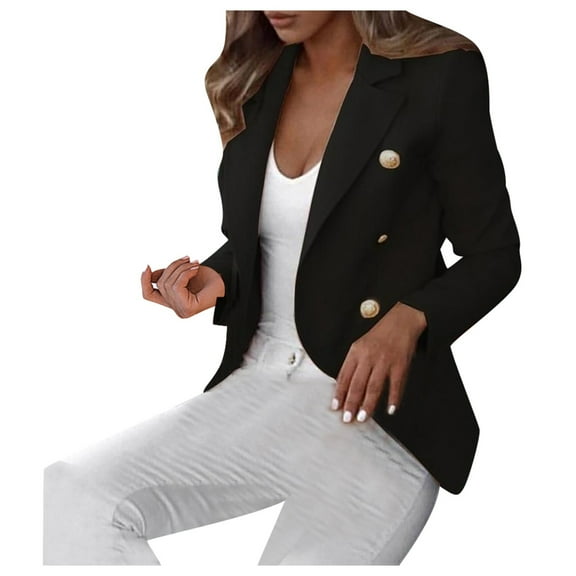 Women's Double Fashion Button Jacket winter coats for women
