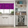 thumbnail image 5 of LALILO Kitchen Curtain Valance Pink Tie Dye Boho Rod Pocket Window Curtain 52"x 18" Set of 2, 5 of 7