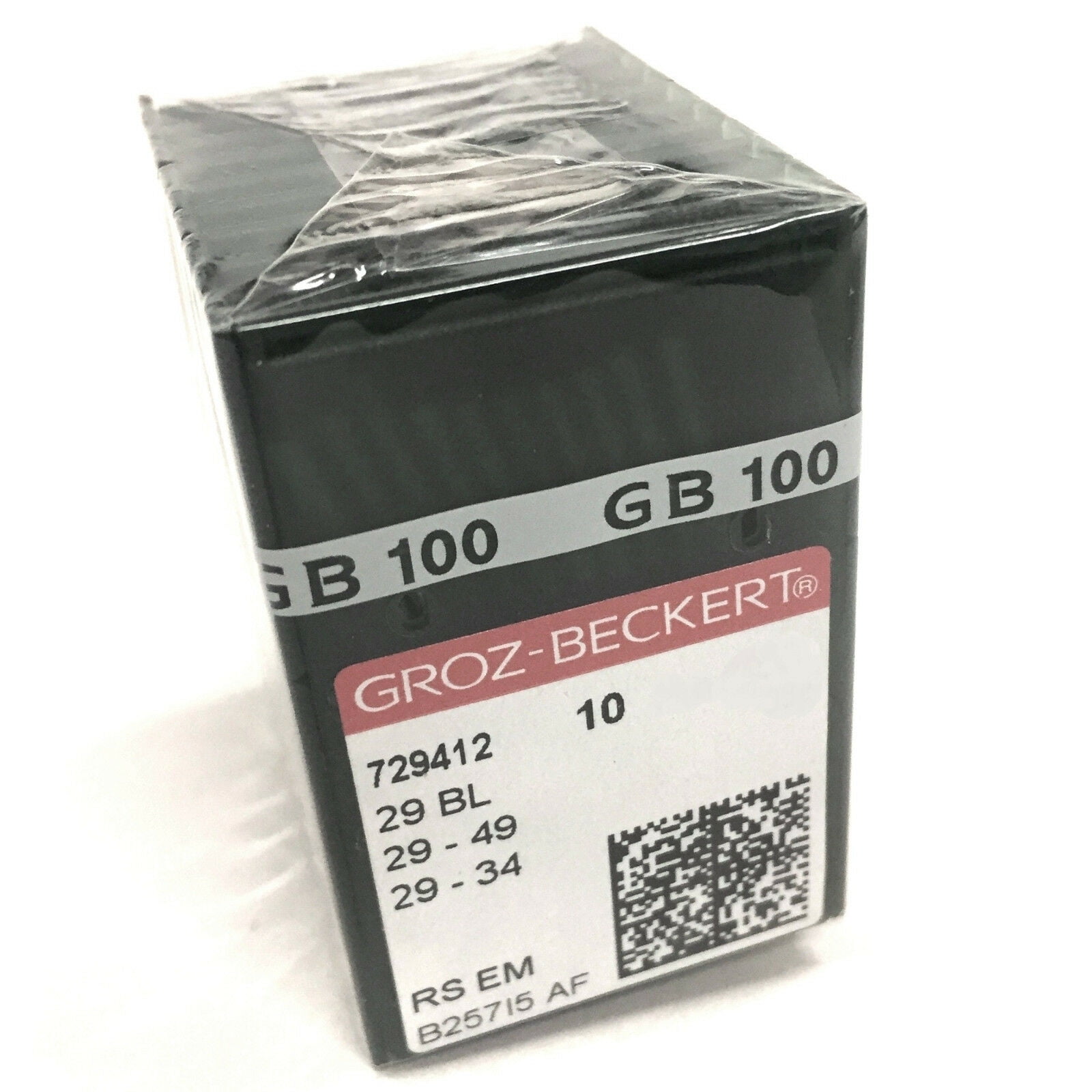 GROZ-BECKERT 29BL SIZE:100/16 RS EM CURVED INDUSTRIAL SEWING MACHINE NEEDLES 