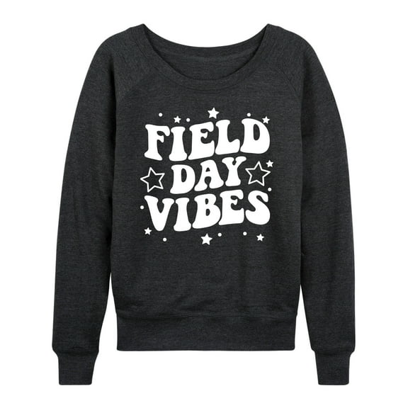 Instant Message - Field Day Vibes - Women's Lightweight French Terry Long Sleeve Shirt