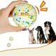 thumbnail image 5 of Pelota para perro, pelota de goma para perro, pelota indestructible para perro, juguete de goma dura para masticar, dientes limpios, juego, tren (1 punto amarillo), 5 of 5