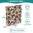 thumbnail image 3 of Three Ring Binder Anime Cats 1.5 Inch Round Binder D-Rings for Office Supplies and More, 3 of 10