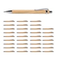 thumbnail image 2 of 35 Pcs Office and School Supplies Sustainable Pen Bamboo Retractable Ballpoint Pen Writing Tool(Blac, 2 of 5