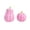 C001- Pink, variant on Halloween Home Decor, Fall Decor Pumpkins, Pumpkin Decorations for Home, Autumn Decorations for Home, 2-Piece Yellow Striped Resin Halloween Pumpkin Statue Set for Indoor Display,