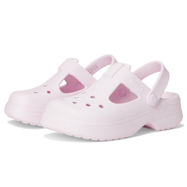 Zapatos para Niños Crocs Clásicos Mary Jane Rosados Talla 9 M
