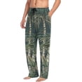 thumbnail image 5 of Tropical Palm Leaves Ghost Pajama Pants, Men's Lounge Pants Light with Drawstring and Pockets, Christmas New Year Birthday Father's Day Gifts, 5 of 7