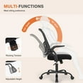 thumbnail image 5 of GIANNA 55-Inch Computer Desk & Mid-Back Swivel Office Chair Set for Office, Den, Home, Rustic Brown, 5 of 6