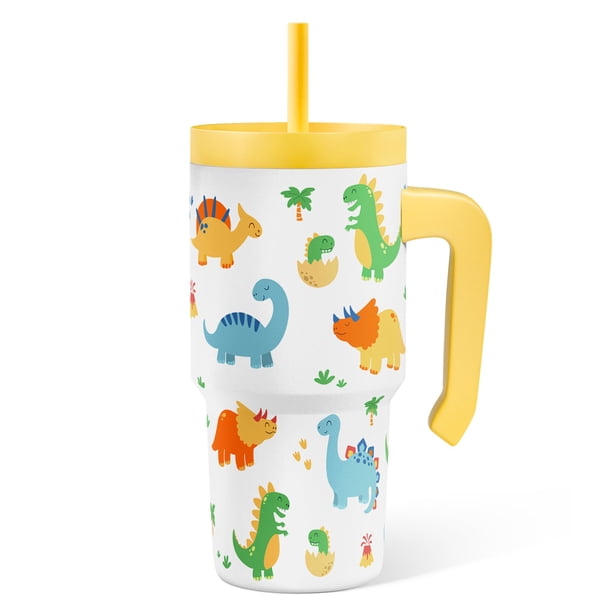 Vaso para Beber SANDJEST Dinosaurio 590ml Aislado con Asa