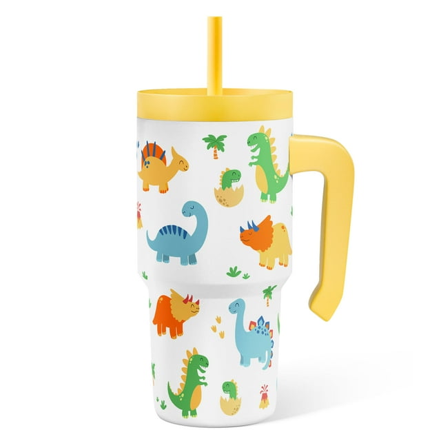 Vaso para Beber SANDJEST Dinosaurio 590ml Aislado con Asa