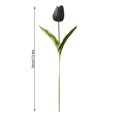 thumbnail image 2 of Inteprter Mini flor artificial, lirio único, tulipán, flor monarca, flor falsa de PU, decoración para el hogar y la Oficina, decoración para Flores artificiales negro Inteprter HA6563-03B, 2 of 6