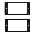 thumbnail image 3 of 4X Reemplazo del de la Cubierta del Anillo de Humbucker de Metal Compatible con Guitarras Eléctricas de Montaje de Guitarra LP (Negro), 3 of 4