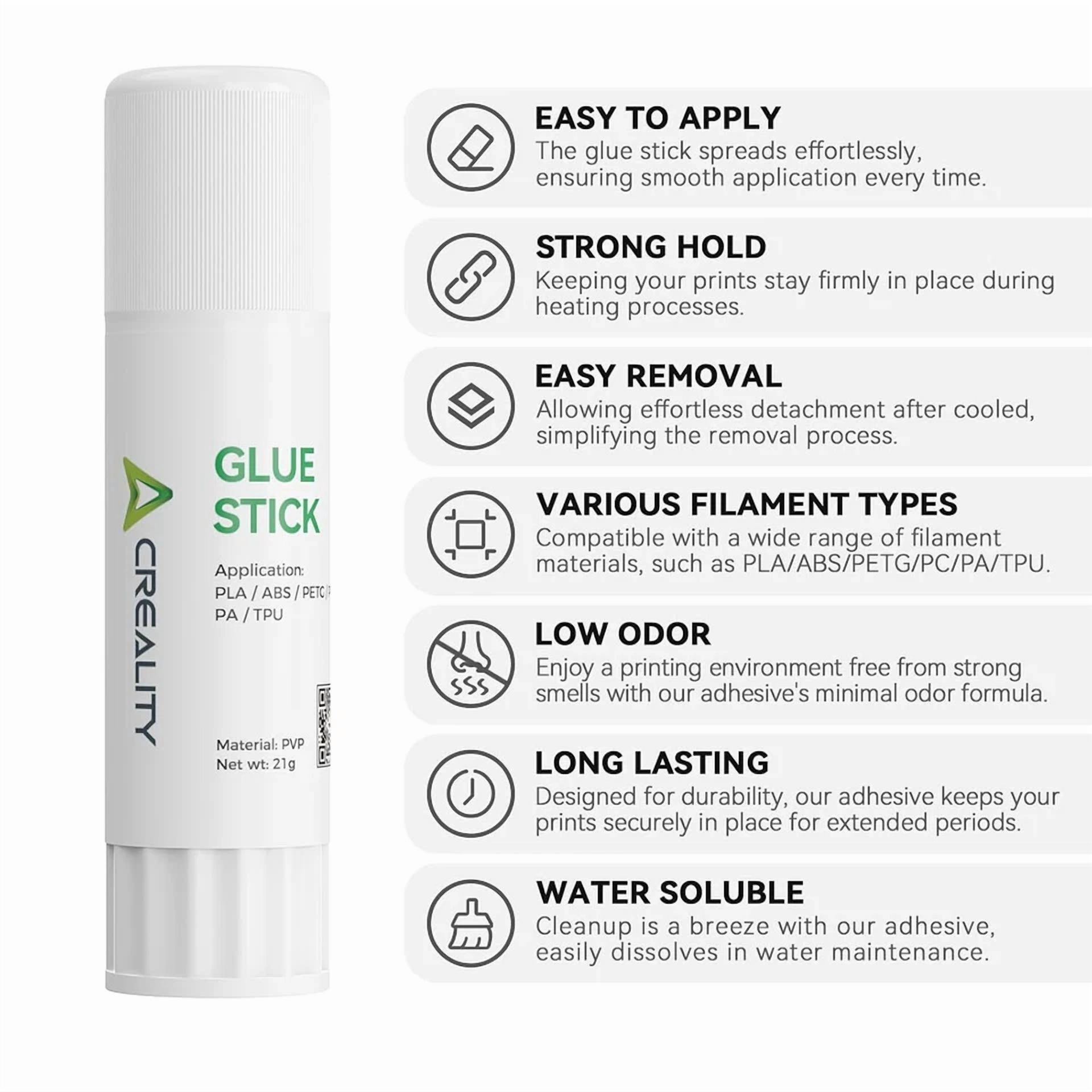CRESTIN- Creality 3D Printer Glue Sticks For Hot Bed Warping Reducing