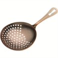 thumbnail image 3 of QUTETN Vintage-Style Antique Copper Bar Strainer with Ergonomic Handle - Perfect for Cocktails, Wine & More - Food-Safe Metal Design, USB Charging, Less than 36V Operating Voltage, Wine Accessories, 3 of 4