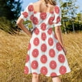 thumbnail image 4 of Slice of grapefruit Sleeveless Dress dresses for prom womans clothing, 4 of 7