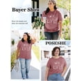 thumbnail image 7 of XCHQRTI Be Kind Womens Shirt Plus Size Graphic Tees Short Sleeve O Neck Summer Casual T Shirt, 7 of 7