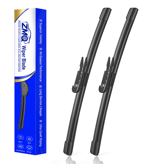 ZMQ 22" 22" Windshield Wiper Blades, Premium All‑Weather OEM Replacement Windshield Wipers, Streak-Free Clean