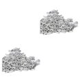 thumbnail image 2 of maskred Pack of 50 Brake Wires Aluminum Alloy Tail Caps Replacement Derailleur Shifter Cable Protector Ends Cycling Accessory Silver 2Set, 2 of 6