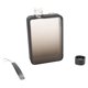 thumbnail image 1 of 300ml A5 Size Flat Water Bottle for Outdoor Sports Camping Gym Fitness Black Gradient, 1 of 4