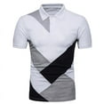 thumbnail image 3 of KB Men Polo Men Shirt Short Sleeve Polo Shirt Contrast Color Polo New Clothing Summer Streetwear Casual Fashion Men tops, 3 of 6