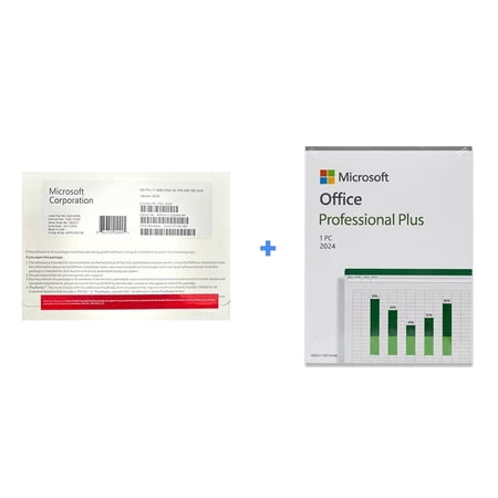 Windows 11 Pro DVD + Office 2024 Pro Plus USB