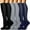 Black/Grey/Navy, variant on 6 Pairs Medical Sport Compression Socks - 15-20mmhg Graduated Knee-High Support for Men & Women, Ideal for Soccer, Running, and Nurses