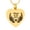 Gold, variant on Always in My Heart Wings Print Heart Urn Pendant Memory Necklace for Cremation Ashes Holder Memorial Jewelry