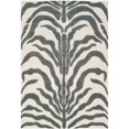 thumbnail image 4 of Safavieh Cambridge Collection CAM709A Handmade Moroccan Geometric Ivory and Dark Grey Premium Wool Square Area Rug (6' Square), 4 of 9