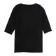 thumbnail image 2 of Alfani Blusa de túnica de manga 3/4 sólida para mujer, negro, pequeño Alfani Sayo, 2 of 2