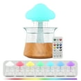 thumbnail image 1 of Rain Cloud Humidifier Water Drip 5H Timer Aromatherapy Essential Oils Diffuser with 7 LED Night Light 300ml Ultrasonic Rain Sounds Mushroom Humidifier with White Noise Remote Control for Bedroom Desk, 1 of 8