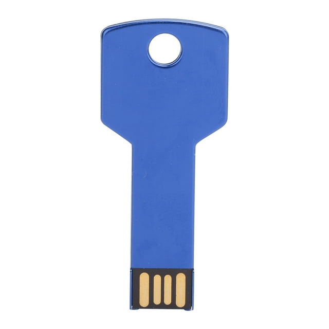 DEWIN Clé USB Bleue en Forme de Clé Disque Mémoire USB Prêt à l'Emploi Disque U pour Ordinateur et Voiture 32 Go