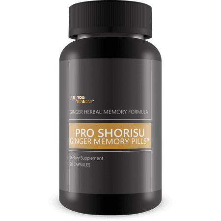 Pro Shorisu Ginger Memory Pills - Ginger Herbal Advanced Memory Formula - Our Best Memory Pills for Brain - Memory Pills for Women & Men - Memory Pills for Seniors - Memory Loss Pills