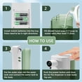 thumbnail image 4 of Automatic Modern Kids Soap Dispenser Refillable Battery Powered Hand Soap Electric Dispenser for Home Bathroom Kitchen Restaurant School Office Countertop Soap Dispenser, 4 of 4