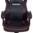 thumbnail image 6 of Minecraft: Gaming Chair - Black-Red - 24 x 26", Adult Computer & Desk Chair, 5 Wheels & Height Adjustable, Game Themed Graphics, Furniture, Licensed, 6 of 6