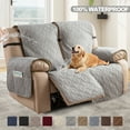 thumbnail image 6 of Y YUNHSOM Waterproof Recliner Covers, Non Slip Covers for Recliner Chair with Pocket, Washable Reclining Chair/Furniture Protector for Kids, Pets(Light Gray, 2Seat), 6 of 7