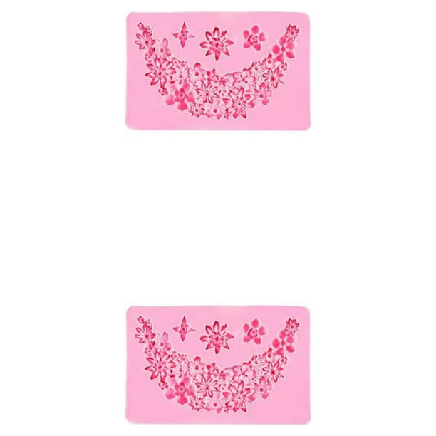 Molde de silicona para pasteles Wosthever Rosa Tipo 2 2Conjunto