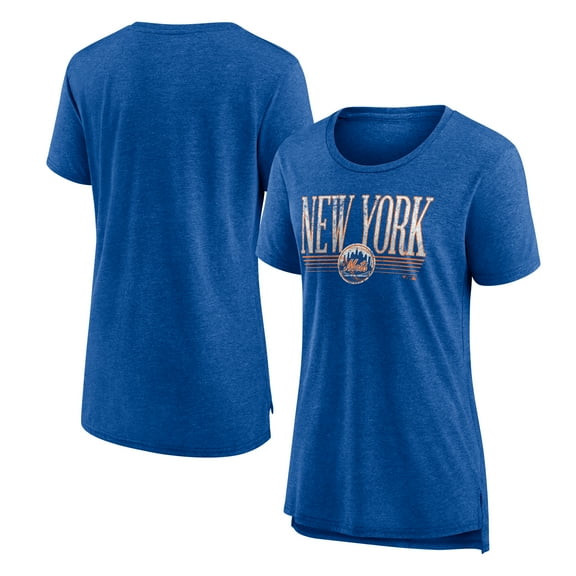 Women's Royal New York Mets Toppler Tri-Blend T-Shirt