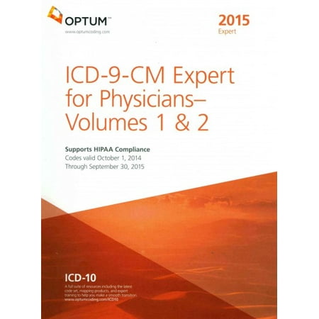 UPC: 9781622541423 | ICD-9-CM Expert for Physicians Vol 1 & 2  2015 (Hardcover)