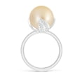 thumbnail image 2 of ANGARA Trillium Golden South Sea Cultured Pearl Solitaire Ring in 14K White Gold for Women | June Birthstone, Birthday, Anniversary, Jewelry Gift for Women | Pearl Ring, 2 of 8