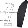 thumbnail image 2 of Funda para sombrilla Funda voladiza extra grande para sombrilla impermeable/a prueba de viento/anti-UV, funda para sombrilla de jardín al aire libre con cremallera, 2 of 5