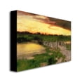 thumbnail image 3 of Trademark Fine Art "The Old Bridge Over Hook Pond" Canvas Wall Art by Thomas Moran, 3 of 3