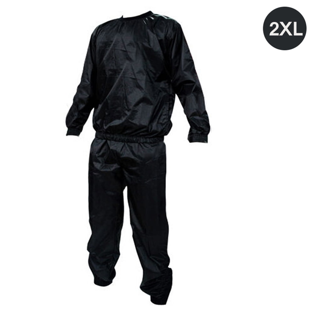 TiooDre PVC Thickened Black Heavy Duty Sweat Sauna Suit Tracksuit For ...