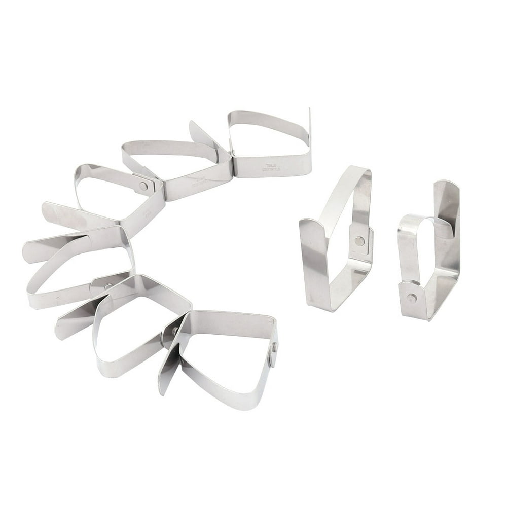 Unique BargainsHome Picnic Party Stainless Steel Adjustable Table Cloth