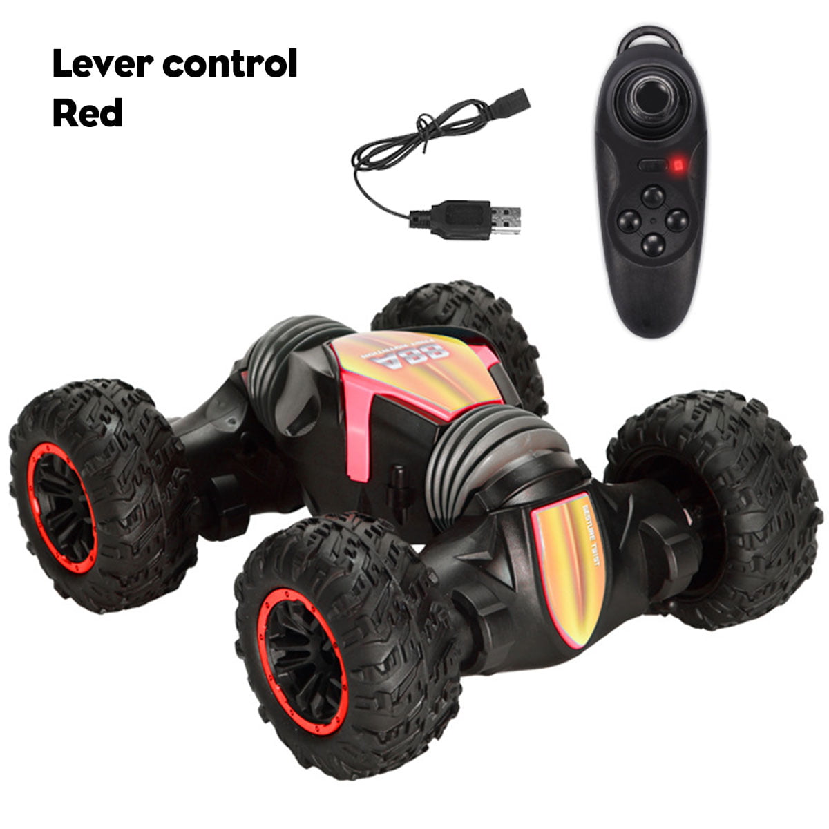 2.4G Remote Control Off-Road Gesture Sensing 4WD Double Sided Flip RC Stunt Car 