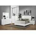 thumbnail image 3 of Felicity California King Panel Bed Glossy White, 3 of 6