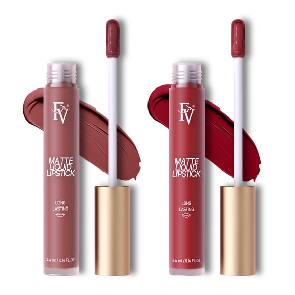 Set de labial líquido FV 2 uds mate resistente al agua de larga duración