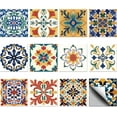 thumbnail image 1 of 36 pegatinas de azulejos de estilo mosaico, autoadhesivas, despegables y adhesivas, estilo bohemio y mediterráneo., 1 of 9