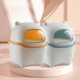 thumbnail image 2 of Cartoon Bear Trash Can Mini Desktop Trash Can with Lid Cover Office Cleaning Trash Button Desktop Storage Bin, 2 of 7