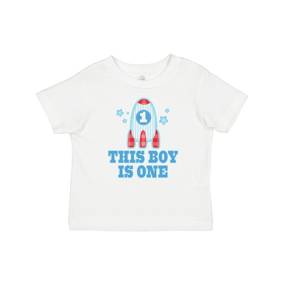 Inktastic 1st Birthday Boy Rocket Ship Boys Baby T-Shirt