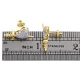 thumbnail image 4 of 10K Yellow Gold Round Diamond Dagger Knife Heart Stud 16mm Pave Earrings 1/6 CT., 4 of 5